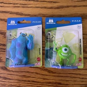 NIP Monster’s Inc. Sully and Mike figuresCake toppers. Toys.